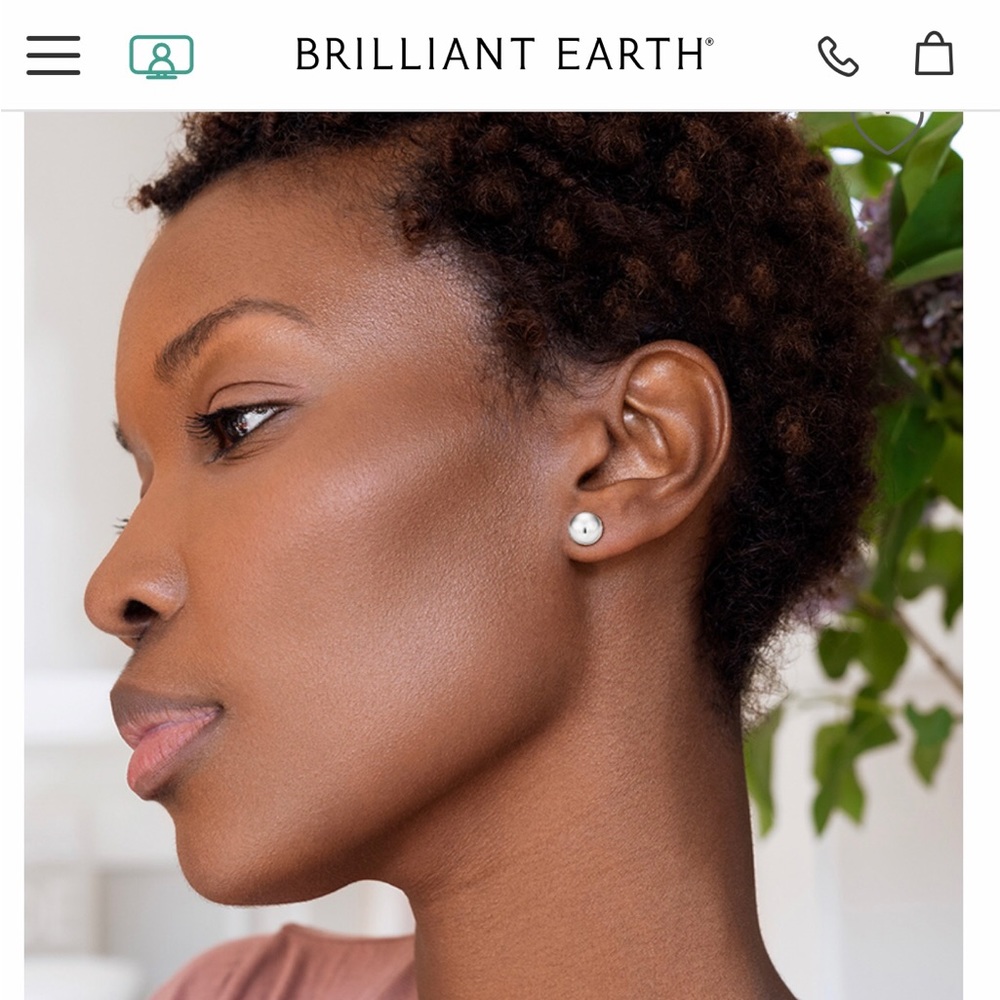 Silver Ball Stud Earrings